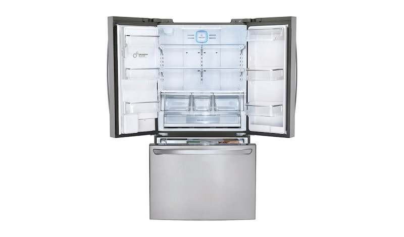 LG 36" Counter Depth French Door Refrigerator with Slim SpacePlus™ Ice System, 24 cu.ft., LFXC24726S